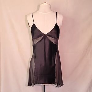 Satin and Chiffon Chemise